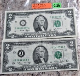 1976, 2003 $2 Bills
