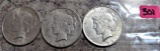 1922, 1922-S, 1923 Peace Dollars