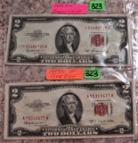 1953, 1953C $2 Bills