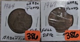 1964, 1967 Large Cents