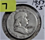 1953-S Franklin Half Dollar