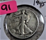 1945 Standing Liberty Half Dollar