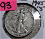 1945-S Standing Liberty Half Dollar