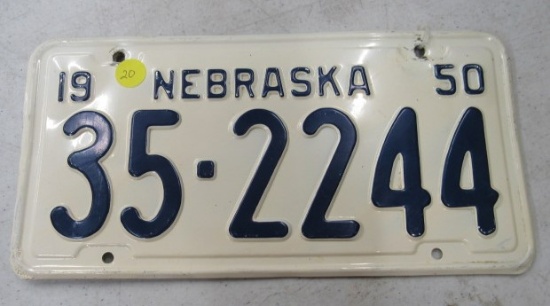 1950 NE License plate
