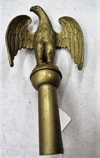 Brass eagle hood ornament