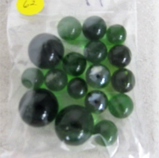 18 green marbles
