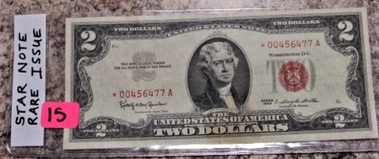 Star Note Rare Issue 1963 $2