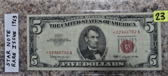 Star Note 1963 $5