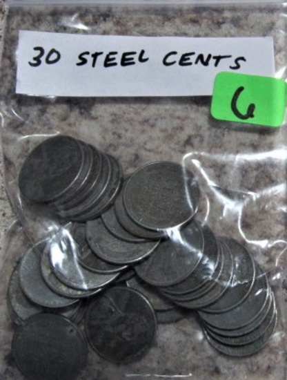 (30) Steel Cents