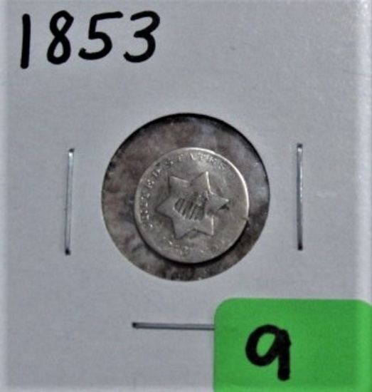 1853 Three Cent Piece