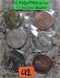 6 Assorted Nice Foreign Coins