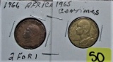 1966 Africa, 1965 Centimes