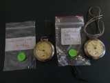 2 Lubricated only working pocket watches