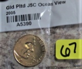 2005 Gld Plated Ocean View Nickel