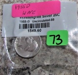 1955-D Washington Silver Quarter