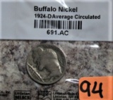 1924-D Buffalo Nickel