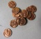 14 1952D uncirculated cents plus 21 various cents