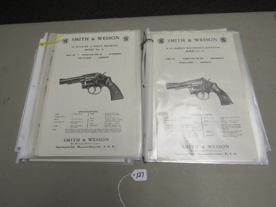 Collection Smith & Wesson Parts Catalogs