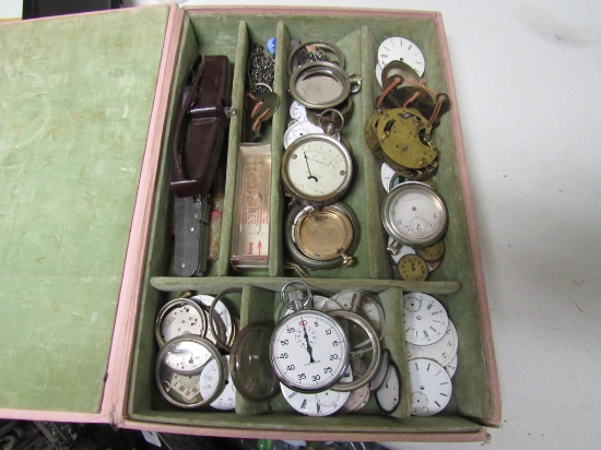 Parts box of Pocket Watches Parts