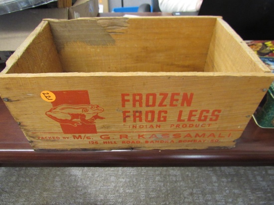 Frozen Frog Legs wood box