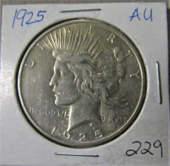 1925 Peace Dollar AU