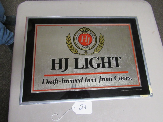 H.J. Light Advertising Mirror 18" X 13"