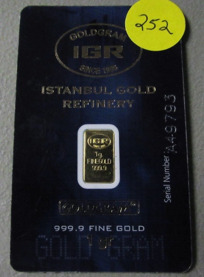 Instanbul 1 gram of fine Gold