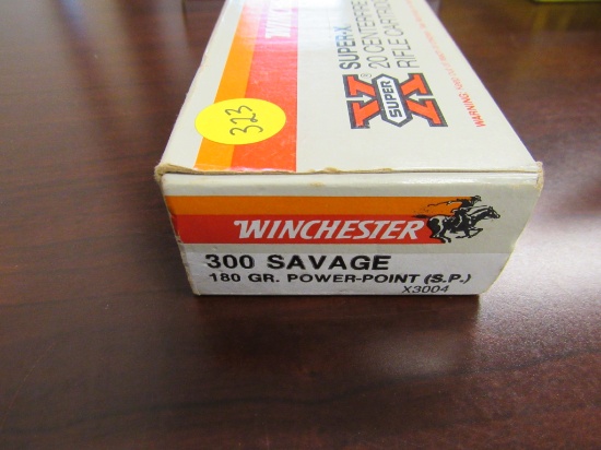 Winchester Savage 14 Centerfile 300 cartridges