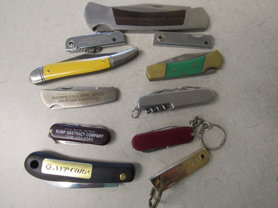 11 various knives