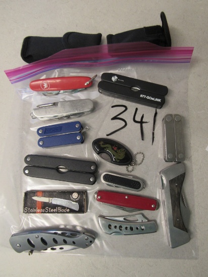 13 various knives