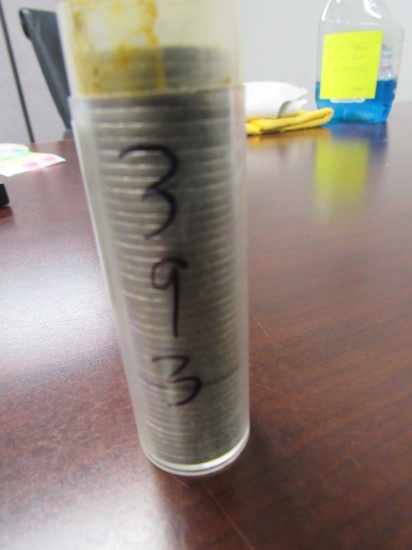 Tube of Rubbed Date Buffalo Nickels