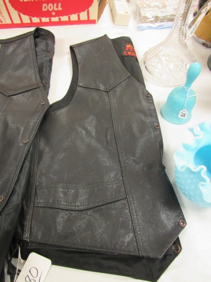 "Hot Leather" Leather Vest - Size 5X