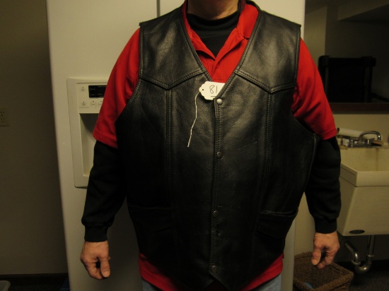 Leather Vest - Size 60