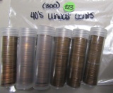 300 wheat cents from the 1940s