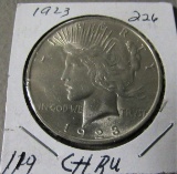 1923 Peace Dollar AU