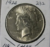 1922 Peace Dollar CHBU