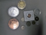 8 Foreign Coins, 3 Copy of US coins