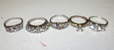 5 Womens Rings