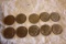 1974-D, (9) 1776-1976-D No Mint Mark Ike dollars