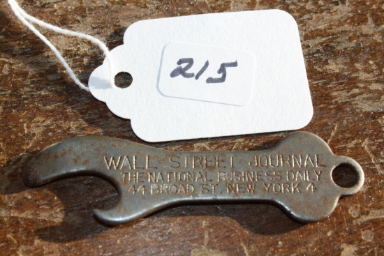 Wall Street Journal Bottle Opener