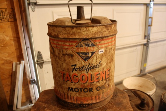 Skelly Tagolene Motor Oil Can, Oil Derricks