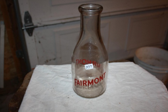 Fairmount Quart Milk Bottle