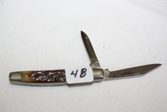 Hammer Brand USA 2 Blade F. Knife, Bone Scale?