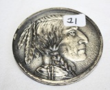 Large Indian Head Souvenir Nickel K&O Co. USA