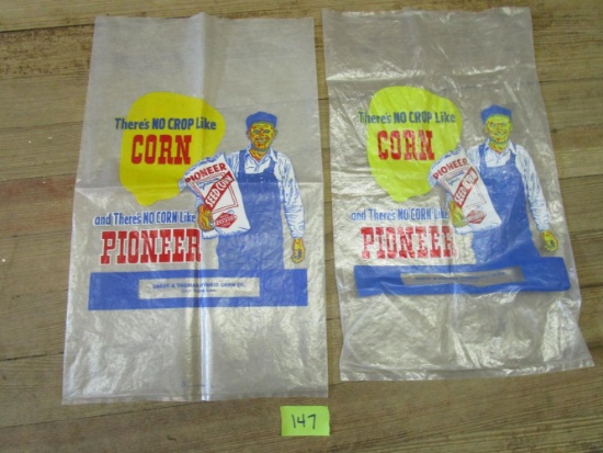 (2) Pioneer Clear Sack 1950s
