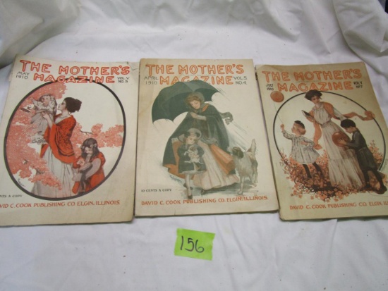 (3) Old 1910 The Mothers Magazine