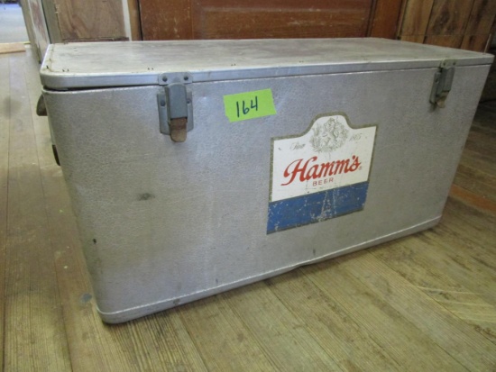 Large Old Hamms Beer Cooler Chest