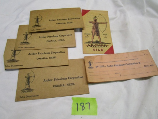 Early Rare Archer Oil Omaha Paper Lot