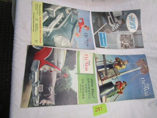 4 Issues of Dodge News 1950s