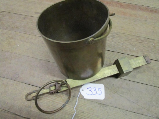 Old Winchester Hanging Brass Grain Scale
